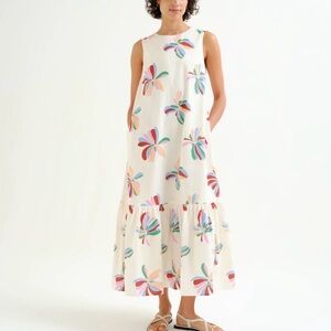 Compania Fantastica-NWT Birds of a feather Sleeveless Floral Print Maxi Dress